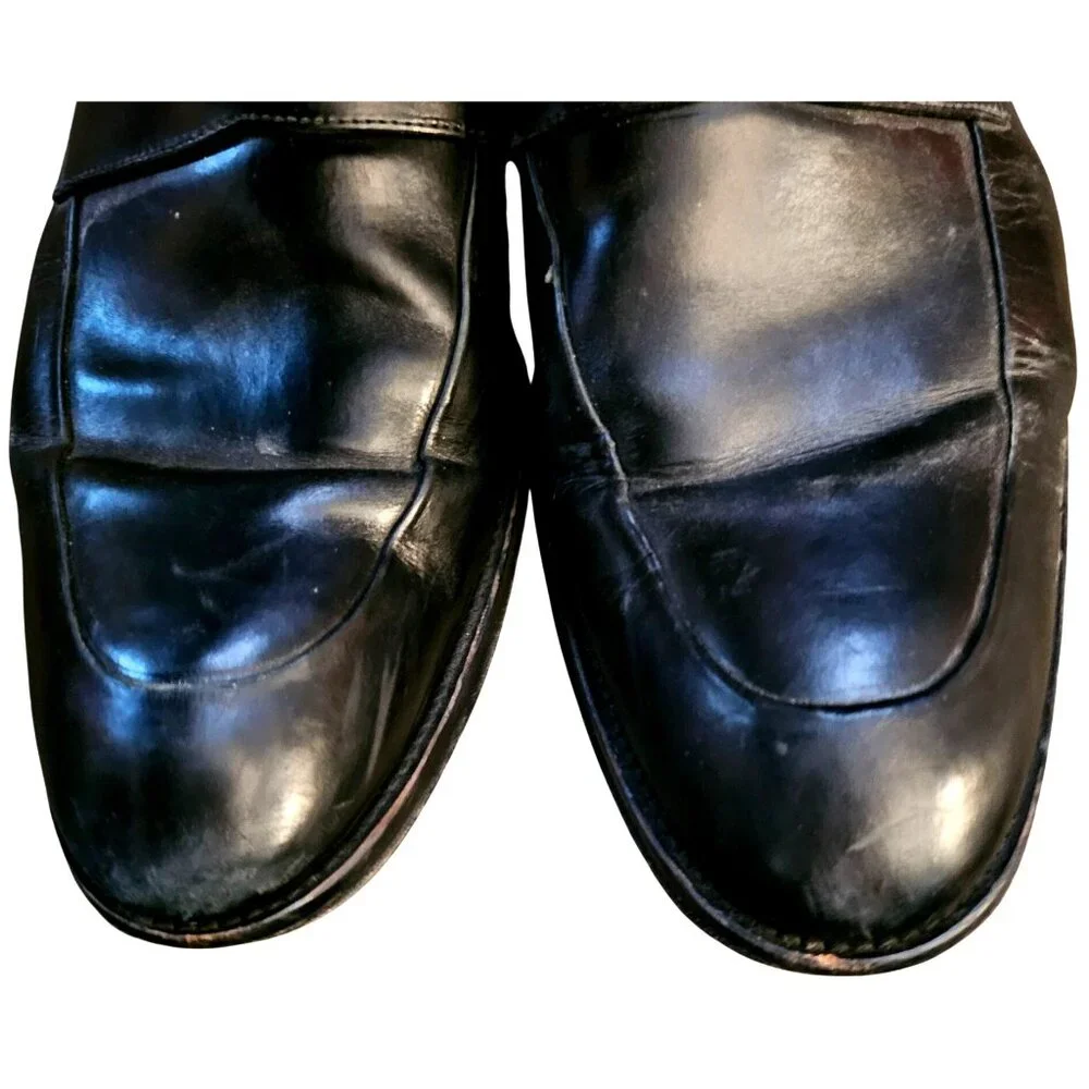 To Boot New York Black Leather Loafers By Adam Derrick Size 13 Made In Italy